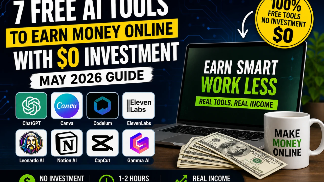 How to Earn Money Online Without Investment in 2026: 7 Free AI Tools Guide