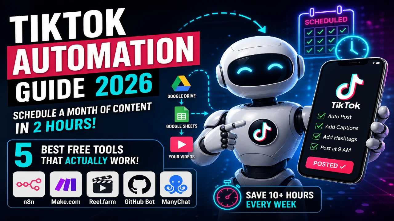 TikTok Automation 2026: How to Auto-Post Videos & Get 100K Views [Free Tools Guide]