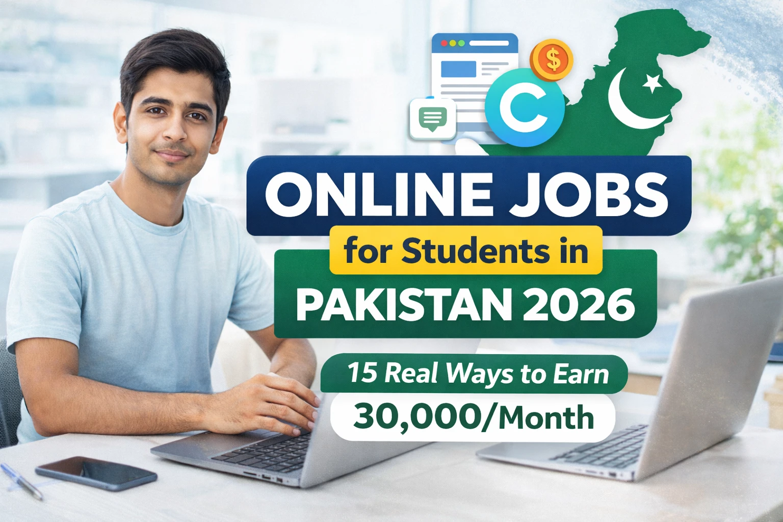 Online Jobs for Students in Pakistan 2026: 15 Real Ways to Earn 30,000/Month Without Investment
